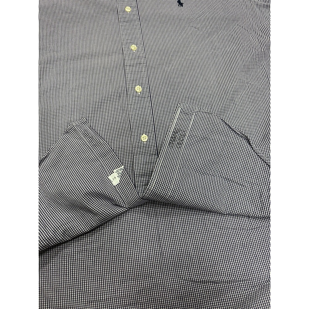 Ralph Lauren Yarmouth Shirt Men's 14.5 32/35 Purple Gingham Plaid Long Sleeve - Picture 7 of 9